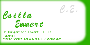 csilla emmert business card